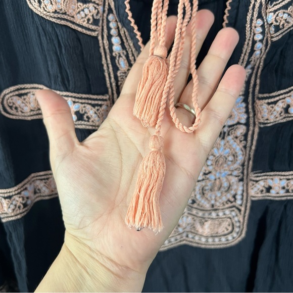 Free People Wind Willow embroidered dress size xs - Picture 3 of 8